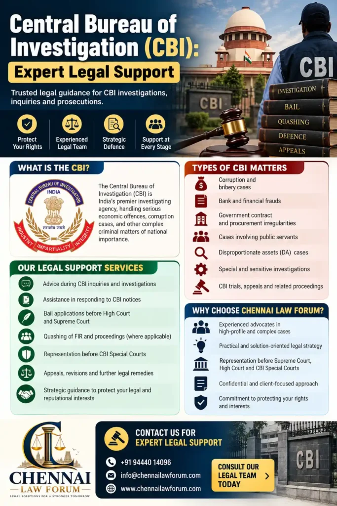 Central Bureau of Investigation cbi Expert Legal Support
