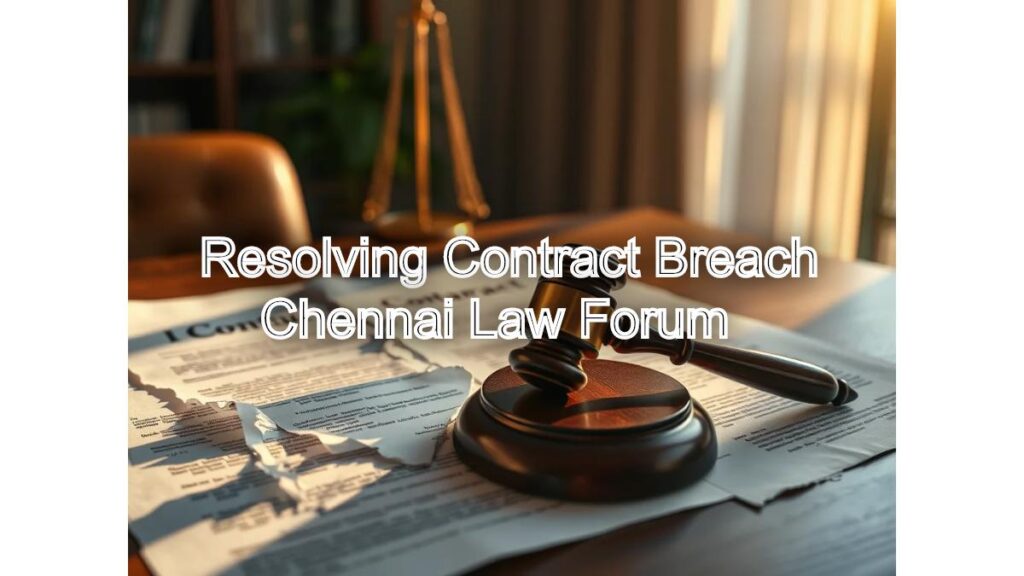 Resolving Contract Breach: Legal Support from Chennai Law Forum