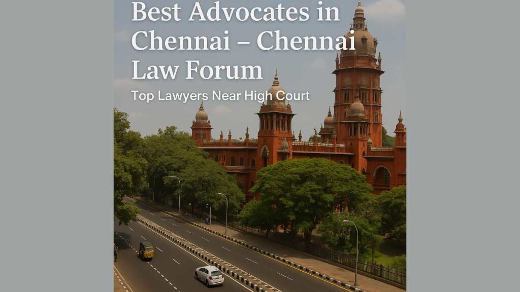Best Advocates in Chennai for Criminal, Family, Corporate & Property Cases