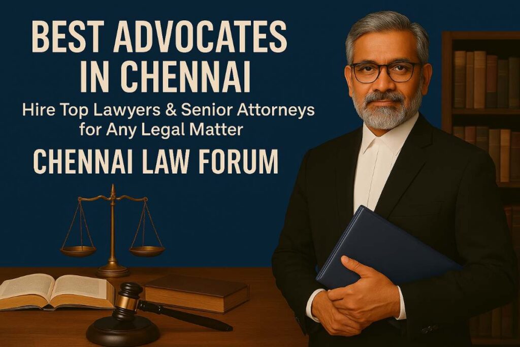 Best Advocates in Chennai: Hire Top Lawyers & Senior Attorneys for Any Legal Matter