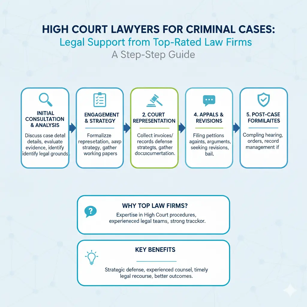 High Court Lawyers for Criminal Cases: Legal Support from Top rated Law firms