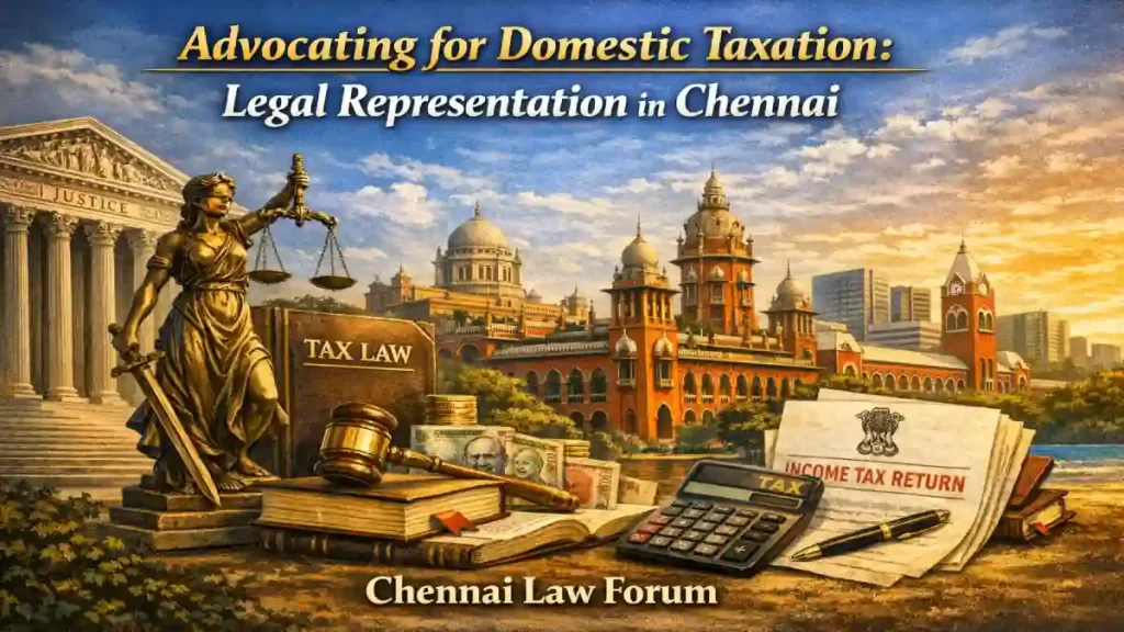 Advocating for Domestic Taxation: Legal Representation in Chennai