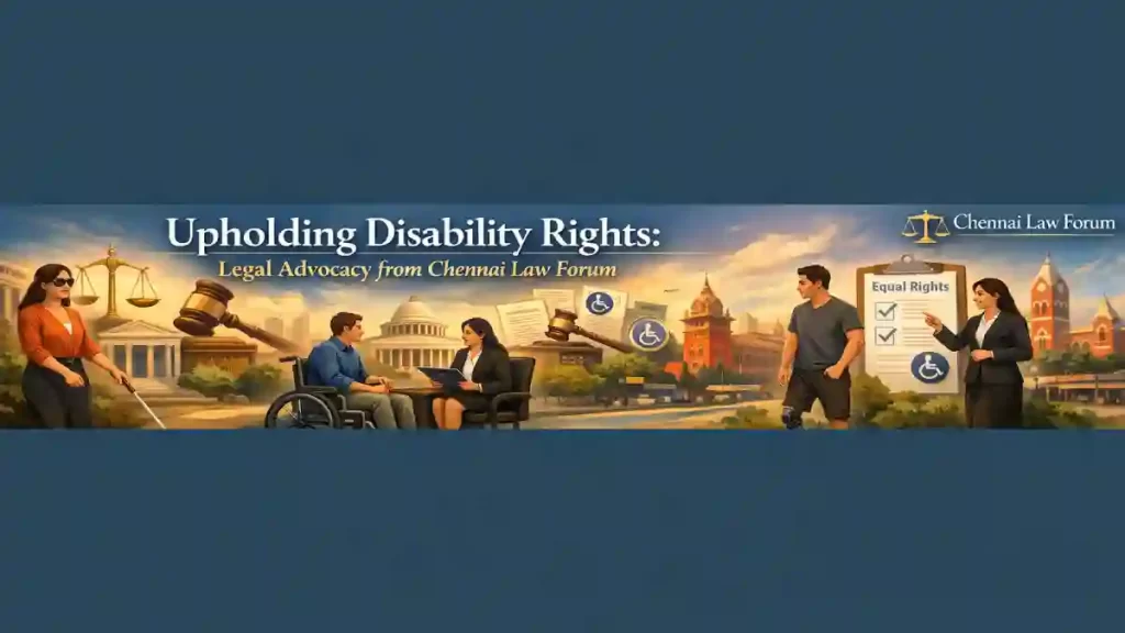 Upholding Disability Rights: Legal Advocacy from Chennai Law Forum