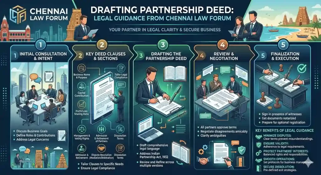 Drafting Partnership Deed: Legal Guidance from Chennai Law Forum