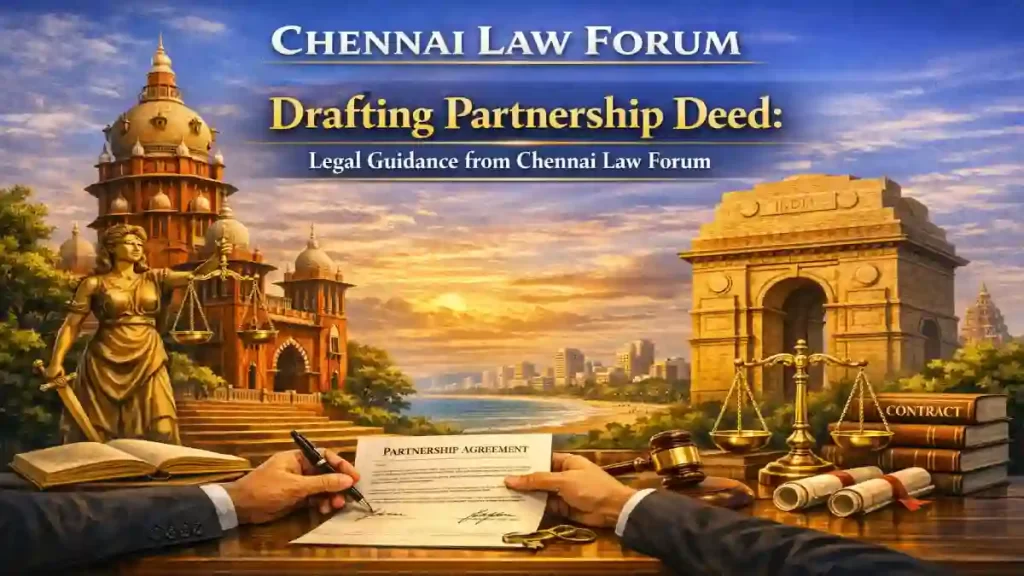 Drafting Partnership Deed: Legal Guidance from Chennai Law Forum