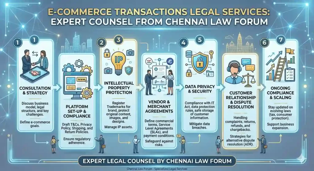 E-Commerce Transactions Legal Services: Expert Counsel from Chennai Law Forum