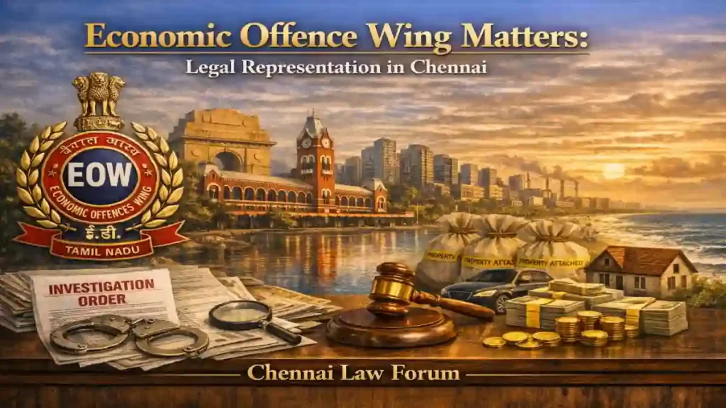 Economic Offence Wing Matters: Legal Representation in Chennai