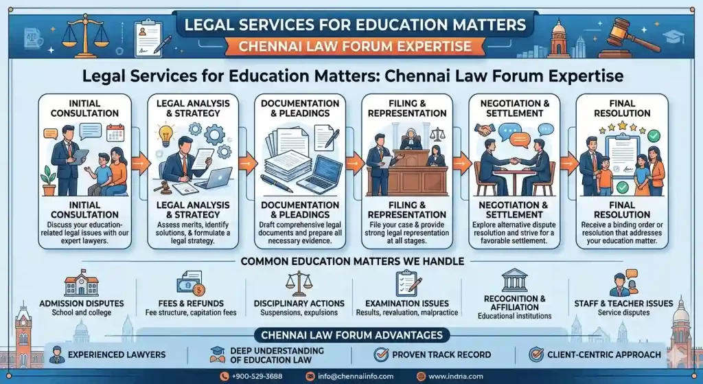 Legal Services for Education Matters: Chennai Law Forum Expertise