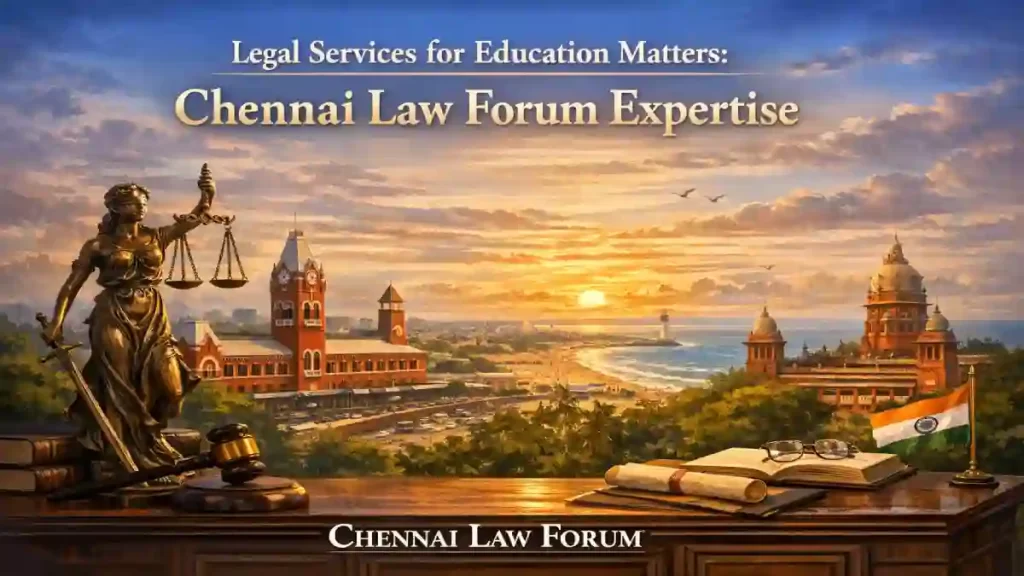 Legal Services for Education Matters: Chennai Law Forum Expertise