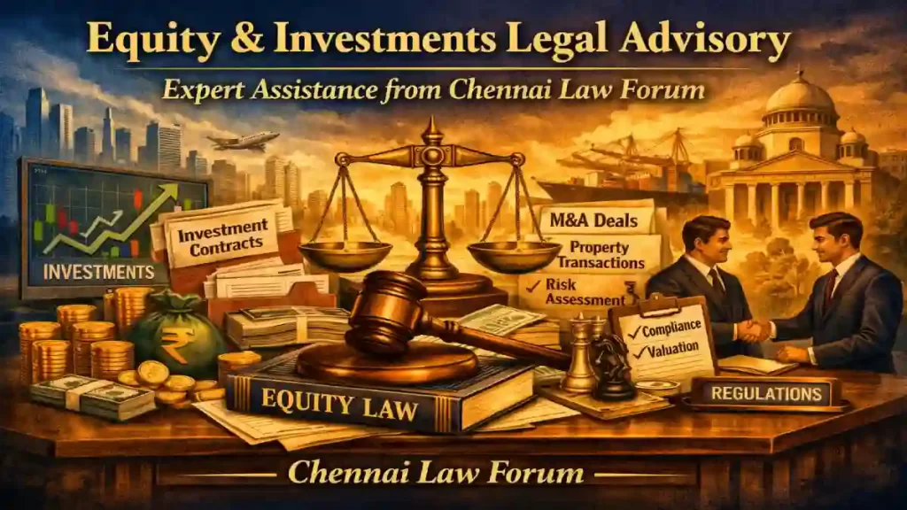 Equity & Investments Legal Advisory: Expert Assistance from Chennai Law Forum