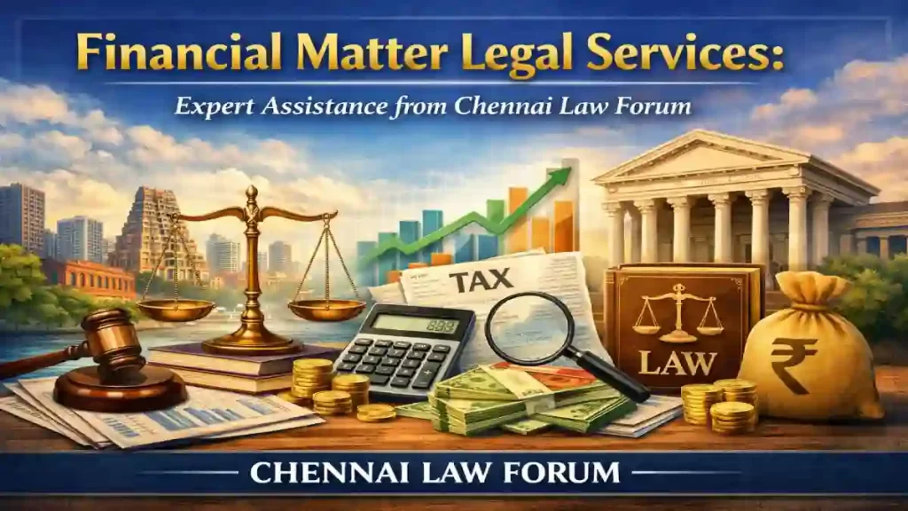 Financial Matter Legal Services: Expert Assistance from Chennai Law Forum