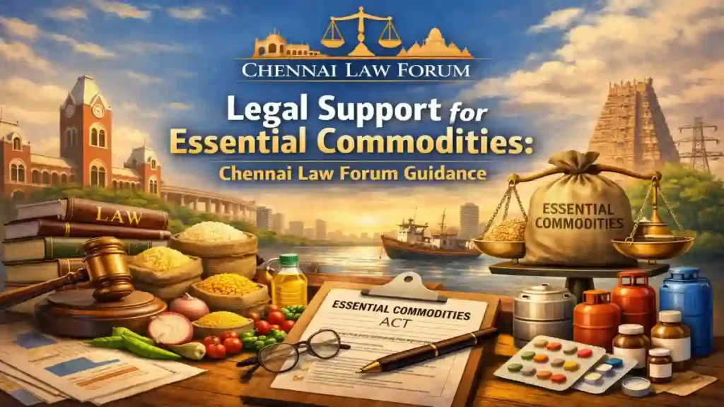 Legal Support for Essential Commodities: Chennai Law Forum Guidance