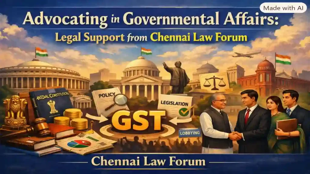 Advocating in Governmental Affairs: Legal Support from Chennai Law Forum