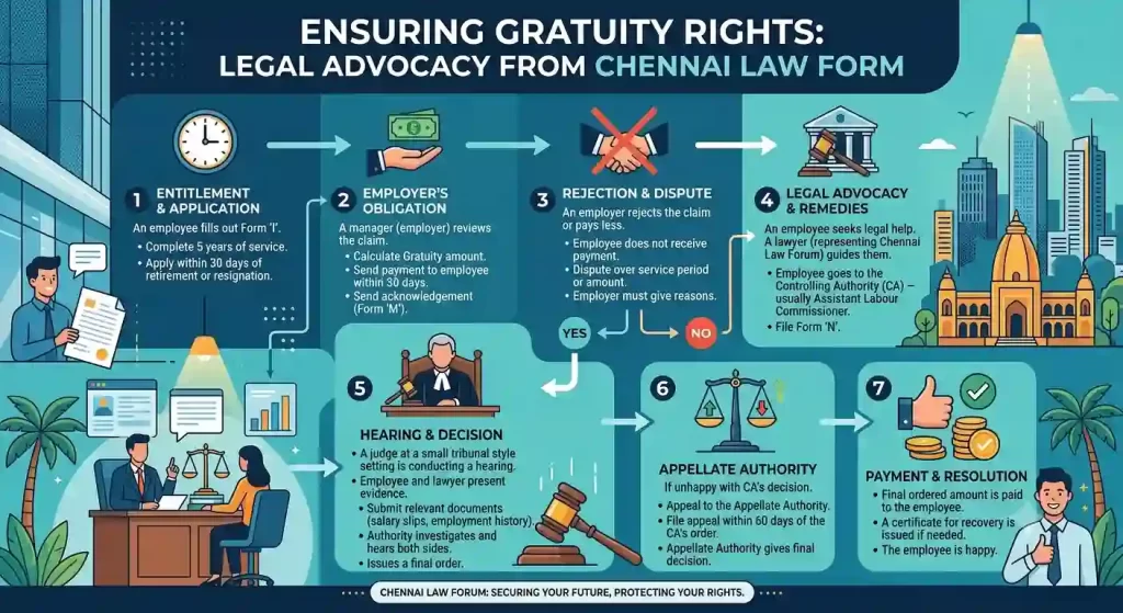 Ensuring Gratuity Rights: Legal Advocacy from Chennai Law Forum