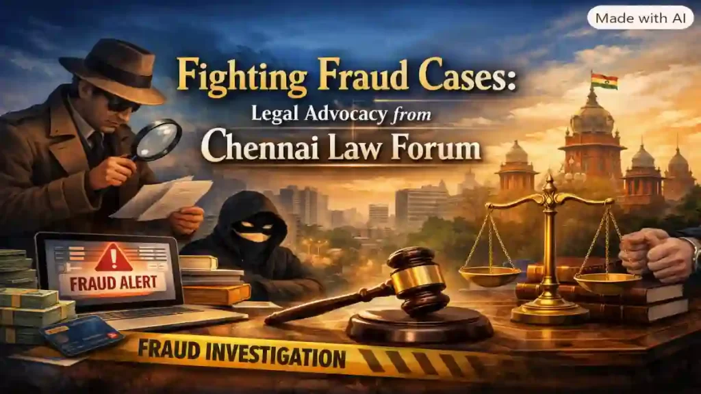 Fighting Fraud Cases: Legal Advocacy from Chennai Law Forum