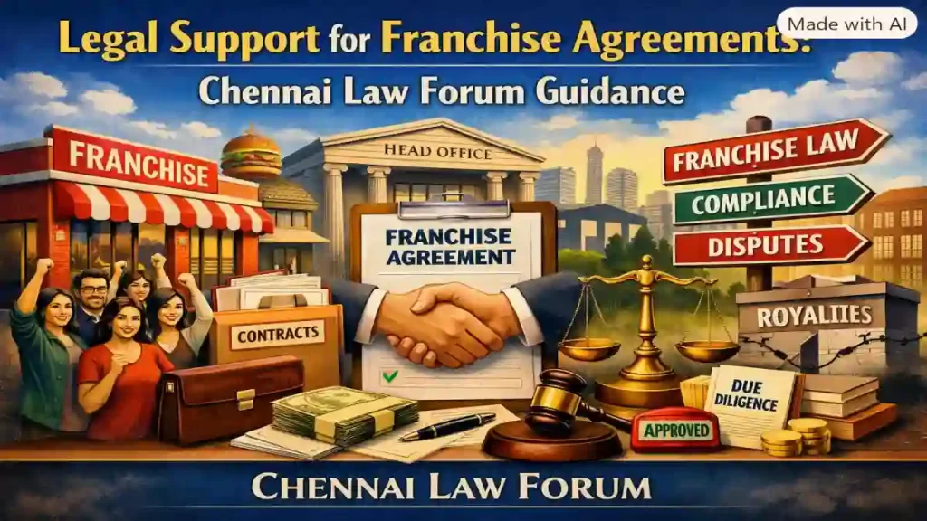 Legal Support for Franchise Agreements: Chennai Law Forum Guidance