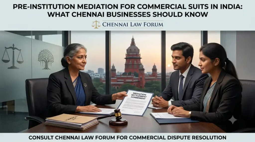 Resolving Business Disputes Early: A Chennai Entrepreneur’s Guide to Pre-Institution Mediation